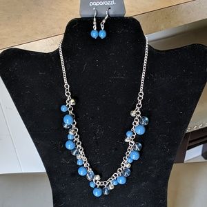 Paparazzi adjustable necklace & earrings
